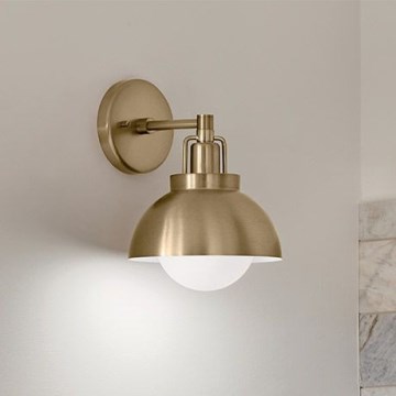 Kichler - Zidna lampa NIVA 1xE27/40W/230V mesing