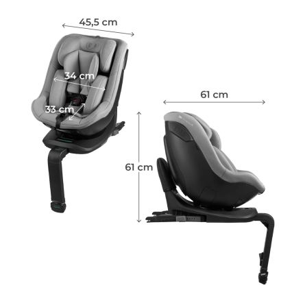 KINDERKRAFT - Auto-sedište I-GUARD i-Size 40-105 cm sivo