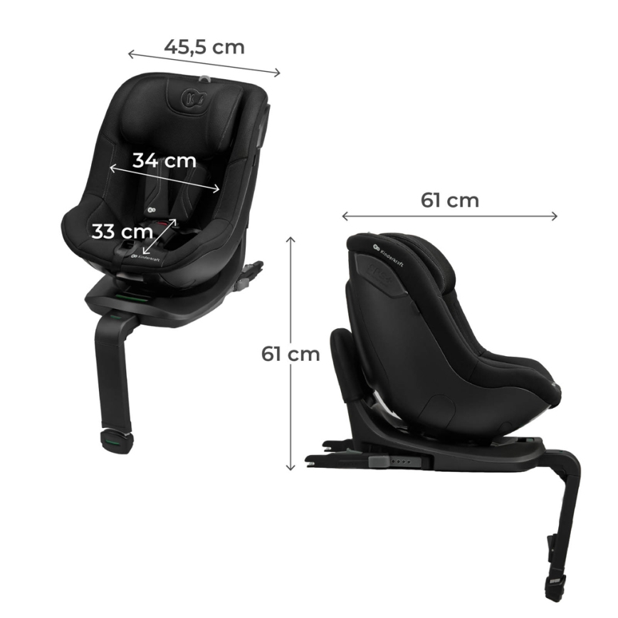 KINDERKRAFT - Autosedište I-GUARD PRO i-Size 61-105 cm crno