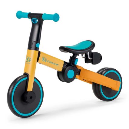 KINDERKRAFT - Dečija guralica 3u1 4TRIKE žuta/tirkizna
