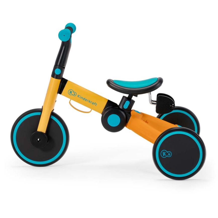 KINDERKRAFT - Dečija guralica 3u1 4TRIKE žuta/tirkizna
