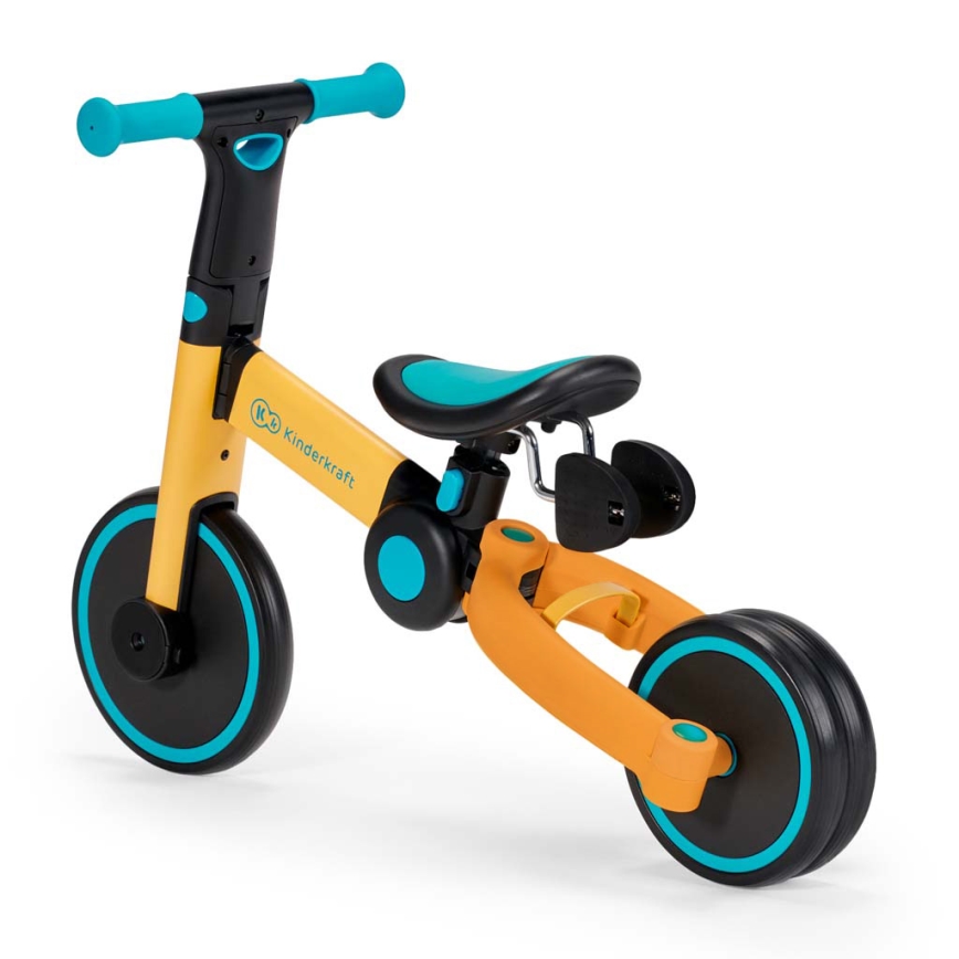 KINDERKRAFT - Dečija guralica 3u1 4TRIKE žuta/tirkizna