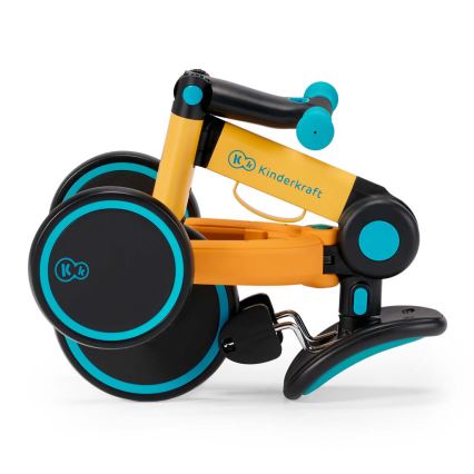 KINDERKRAFT - Dečija guralica 3u1 4TRIKE žuta/tirkizna