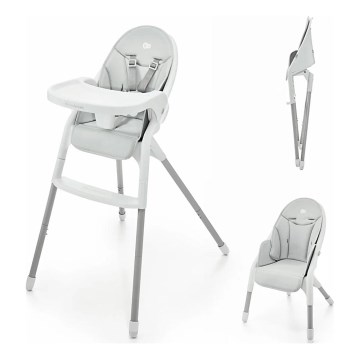 KINDERKRAFT - Dečija hranilica 2u1 DINNLY siva