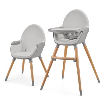 KINDERKRAFT - Dečija hranilica 2u1 FINI2 buk/siva