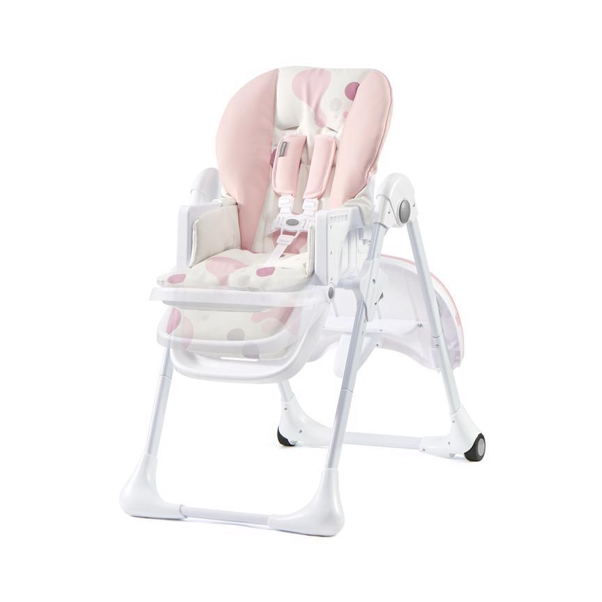 KINDERKRAFT - Dečija hranilica YUMMY ružičasta/bela