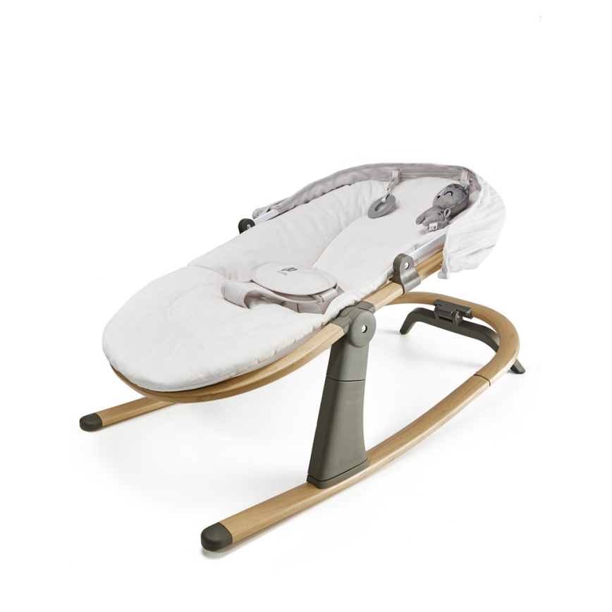 KINDERKRAFT - Dečija ležaljka 2u1 ELSU siva