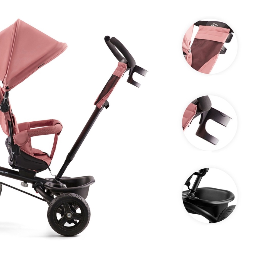 KINDERKRAFT - Dečija trokolica AVEO ružičasta