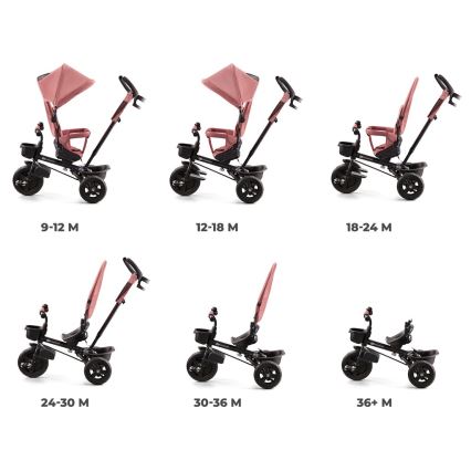 KINDERKRAFT - Dečija trokolica AVEO ružičasta