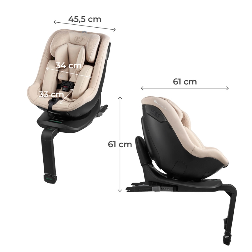 KINDERKRAFT - Dečije auto-sedište I-GUARD i-Size 40-105 cm crno