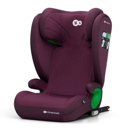KINDERKRAFT - Dečije auto-sedište JUNIOR FIX 2 (100–150 cm) biserno trešnjasta