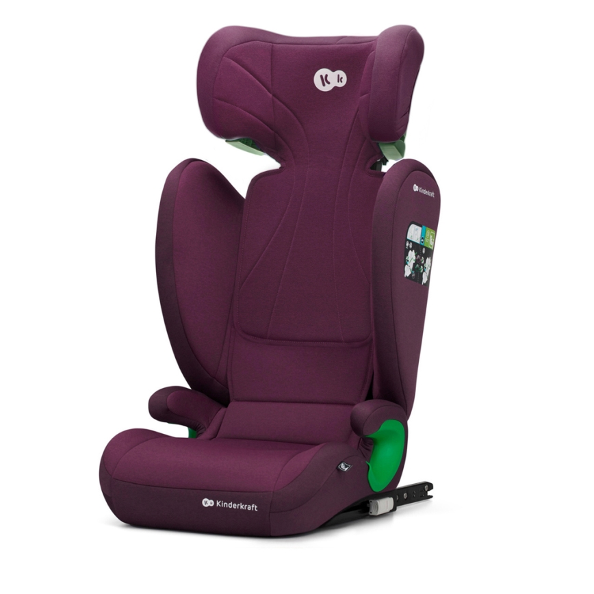 KINDERKRAFT - Dečije auto-sedište JUNIOR FIX 2 (100–150 cm) biserno trešnjasta