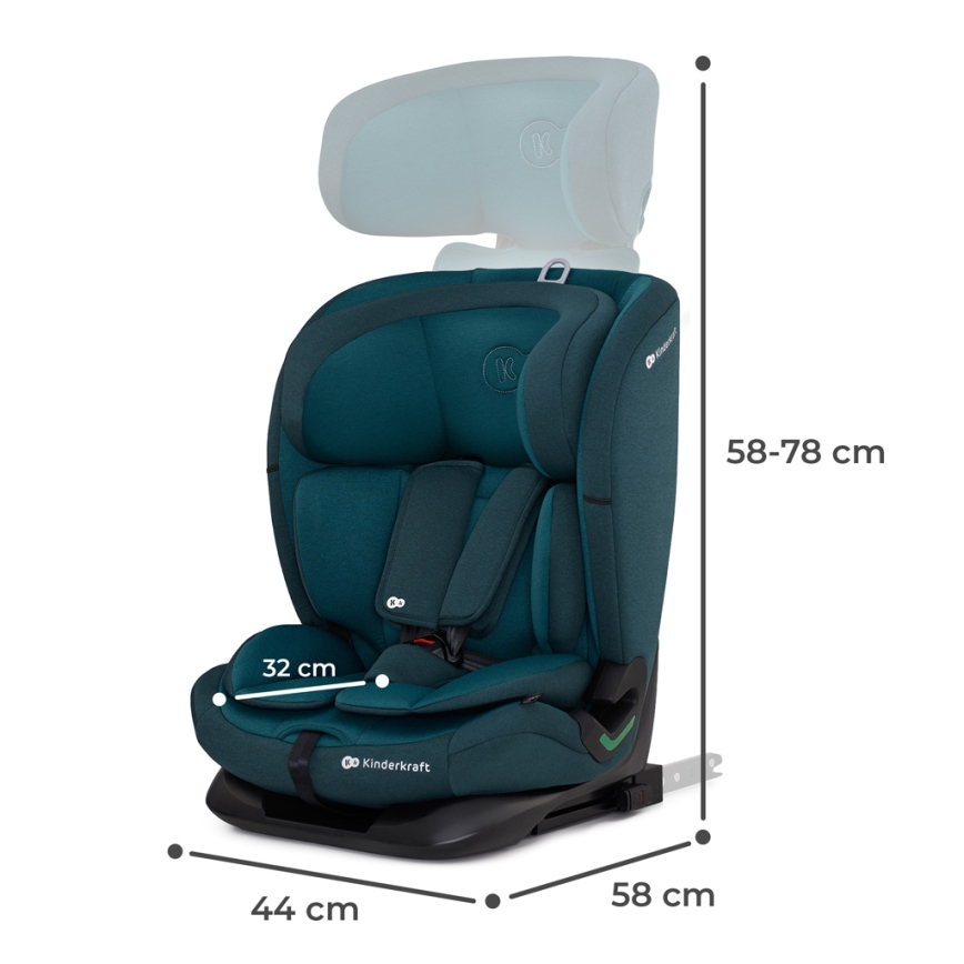 KINDERKRAFT - Dečije auto-sedište ONETO 3 i-Size (76-150 cm) + Isofix Harbor plava