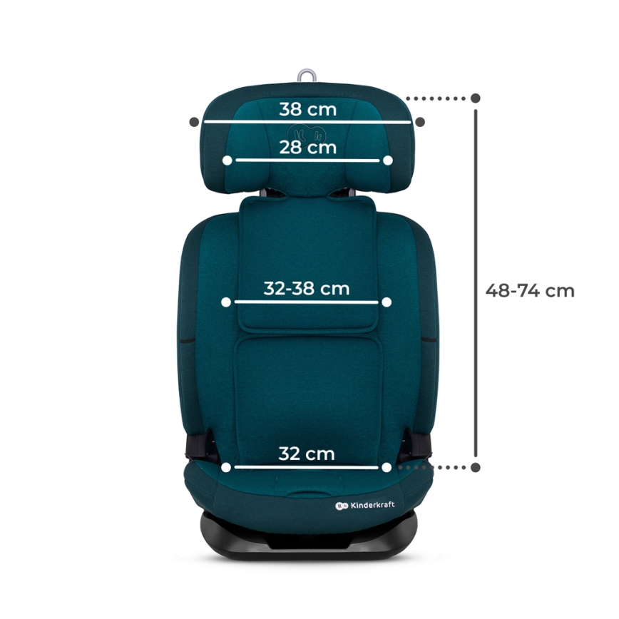 KINDERKRAFT - Dečije auto-sedište ONETO 3 i-Size (76-150 cm) + Isofix Harbor plava