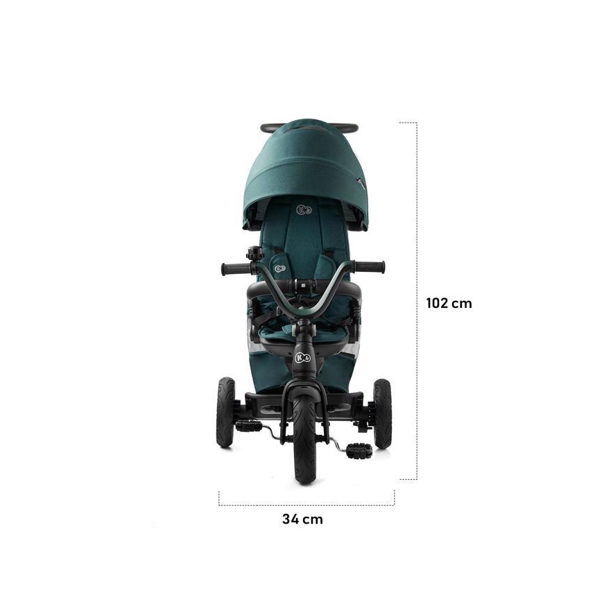 KINDERKRAFT - Dečiji tricikl 5 u 1 EASYTWIST ružičasta/crna