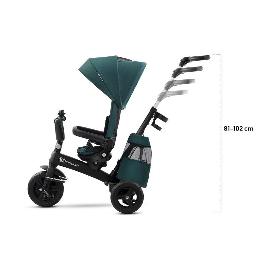 KINDERKRAFT - Dečiji tricikl 5u1 EASYTWIST zeleni/crni