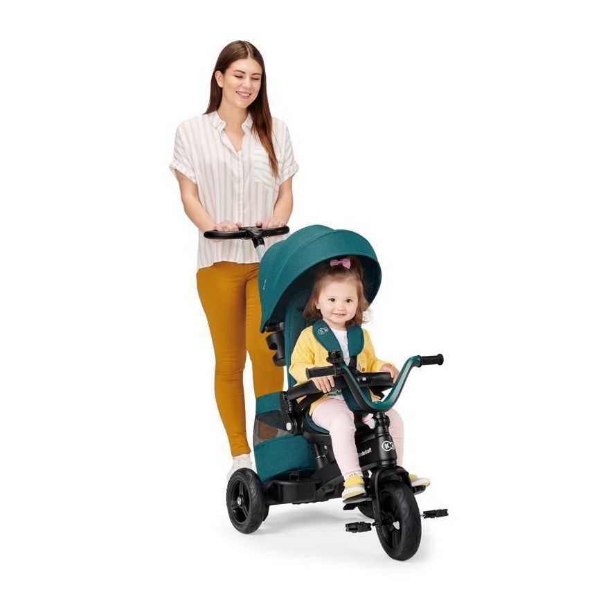 KINDERKRAFT - Dečiji tricikl 5u1 EASYTWIST zeleni/crni