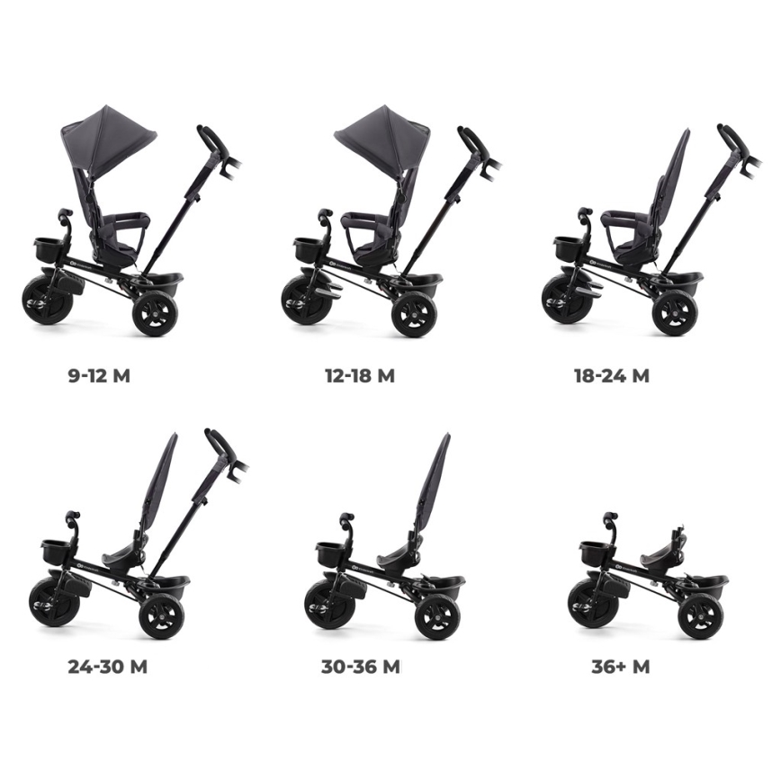 KINDERKRAFT - Dečiji tricikl AVEO sivi