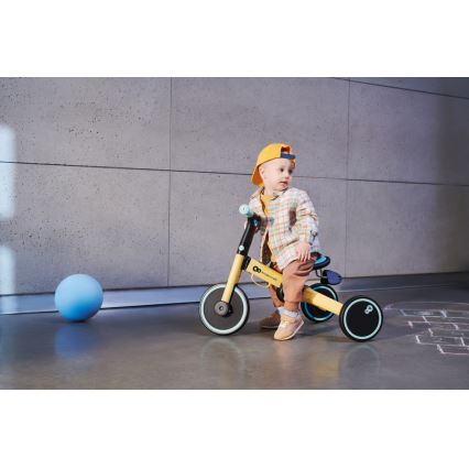 KINDERKRAFT - Dečja guralica 3u1 4TRIKE žuta/mint