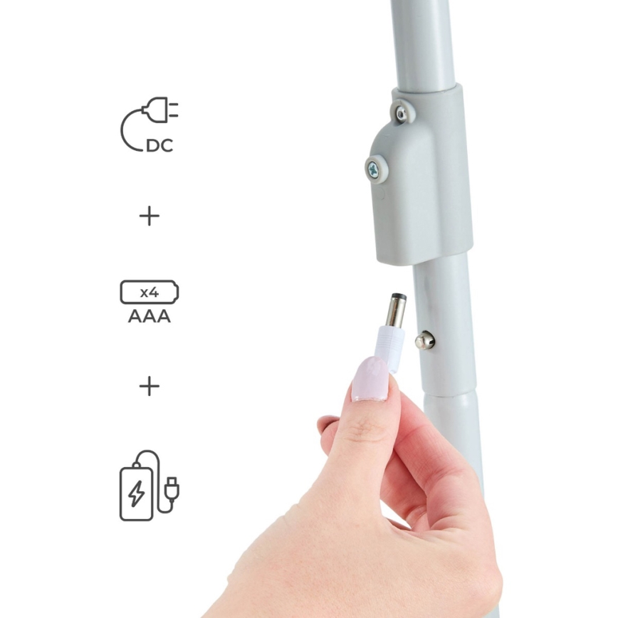 KINDERKRAFT - Dečja ljuljaška sa melodijom SWINGEE siva 4xAAA/230V