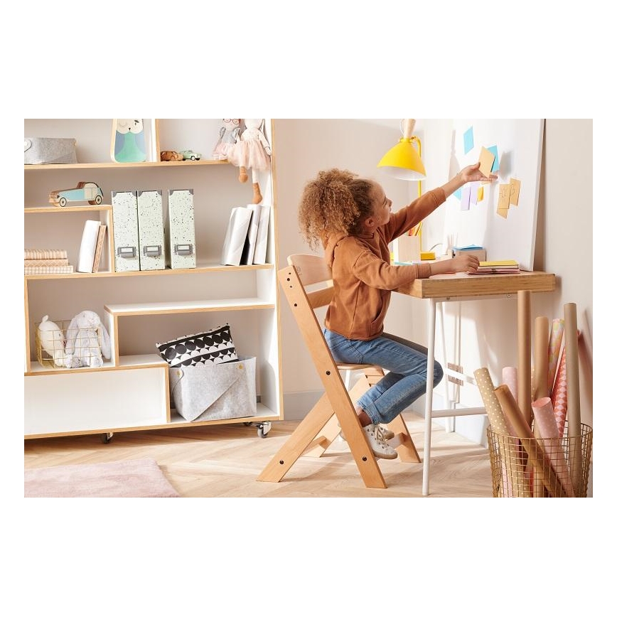 KINDERKRAFT - Dečja stolica za hranjenje ENOCK siva