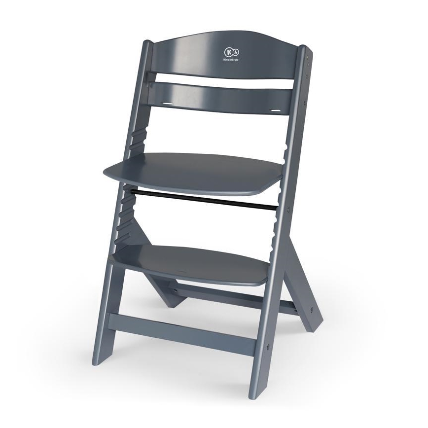 KINDERKRAFT - Dečja stolica za hranjenje ENOCK siva