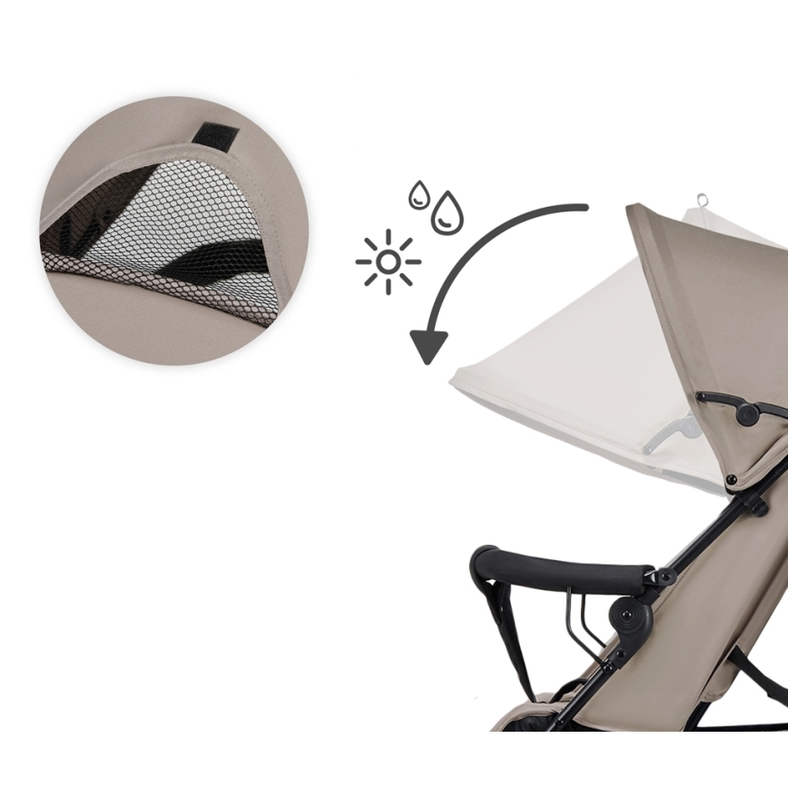 KINDERKRAFT - Kišobran kolica TIK bež