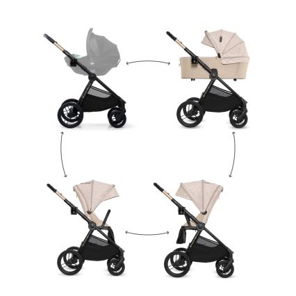 KINDERKRAFT - Kombinovana kolica 2u1 NEA 2 Dune Whisper Bizuu