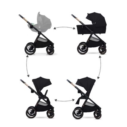 KINDERKRAFT - Kombinovana kolica 2u1 NEA 2 Midnight black