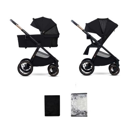 KINDERKRAFT - Kombinovana kolica 2u1 NEA 2 Midnight black