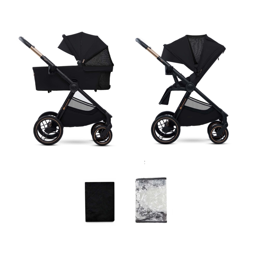 KINDERKRAFT - Kombinovana kolica 2u1 NEA 2 Midnight black