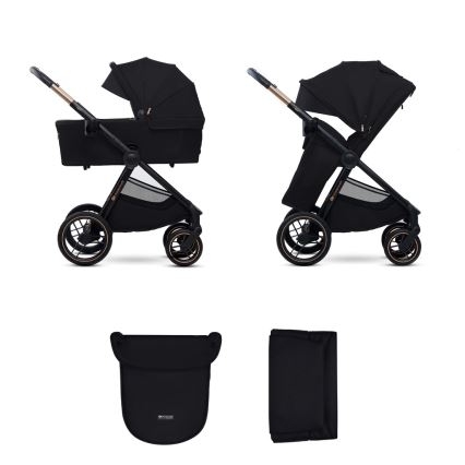 KINDERKRAFT - Kombinovana kolica 2u1 NEA 2 Midnight black