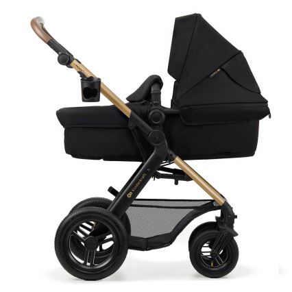 KINDERKRAFT - Kombinovana kolica 3u1 MOOV 2 AIR Čista crna + autosedište MINK PRO