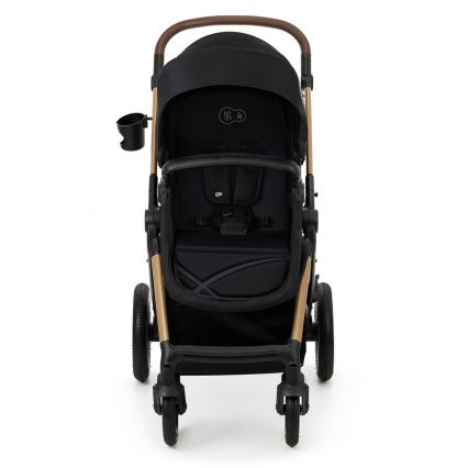 KINDERKRAFT - Kombinovana kolica 3u1 MOOV 2 AIR Čista crna + autosedište MINK PRO