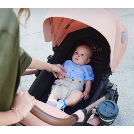 KINDERKRAFT - Kombinovana kolica 3u1 MOOV 2 Peščano bež + auto-sedište MINK PRO