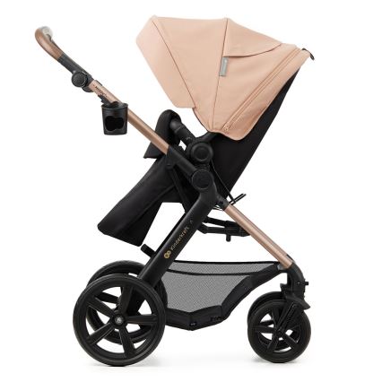 KINDERKRAFT - Kombinovana kolica 3u1 MOOV 2 Peščano bež + auto-sedište MINK PRO