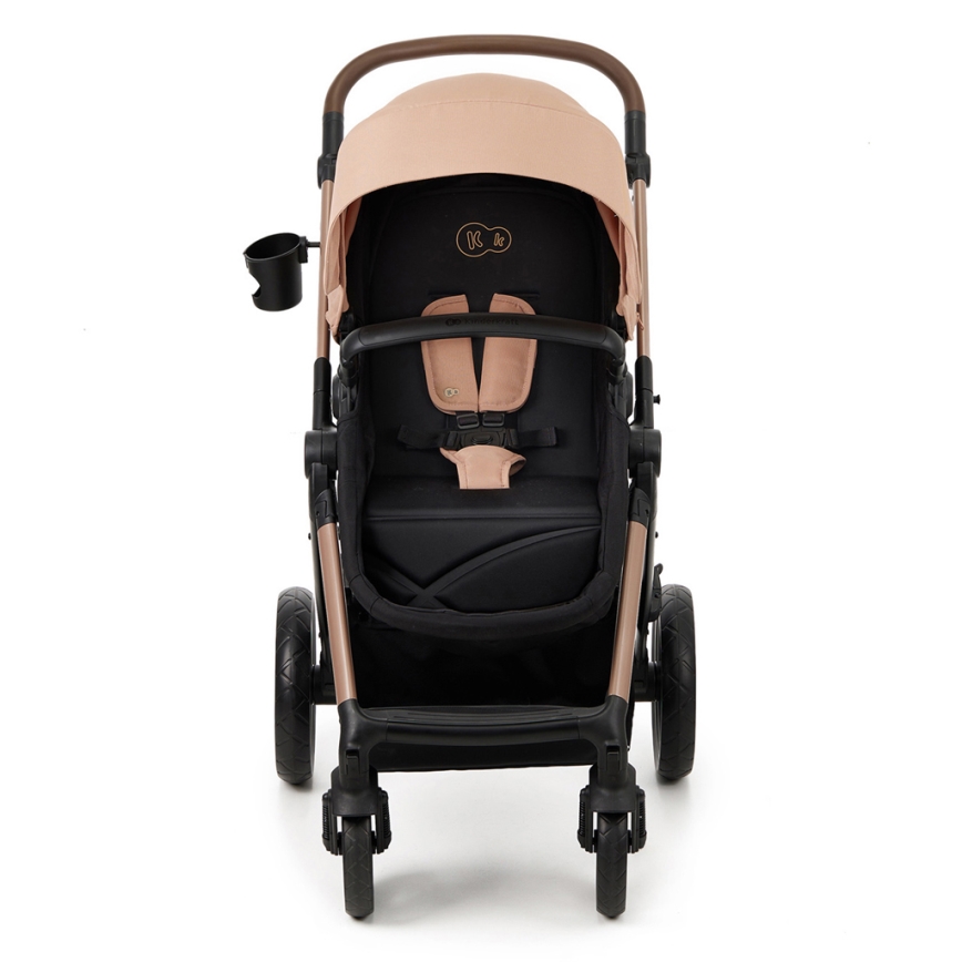 KINDERKRAFT - Kombinovana kolica 3u1 MOOV 2 Peščano bež + auto-sedište MINK PRO