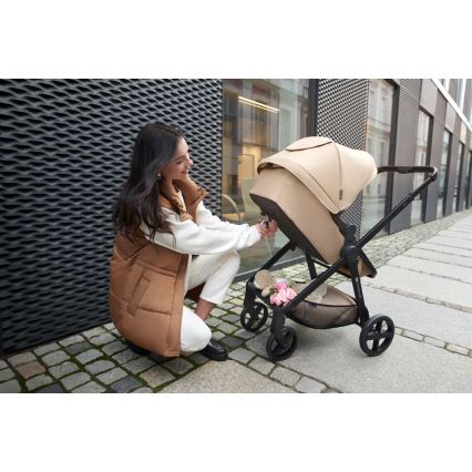 KINDERKRAFT - Kombinovana kolica 3u1 NEWLY peskasto bež + autosedište MINK PRO