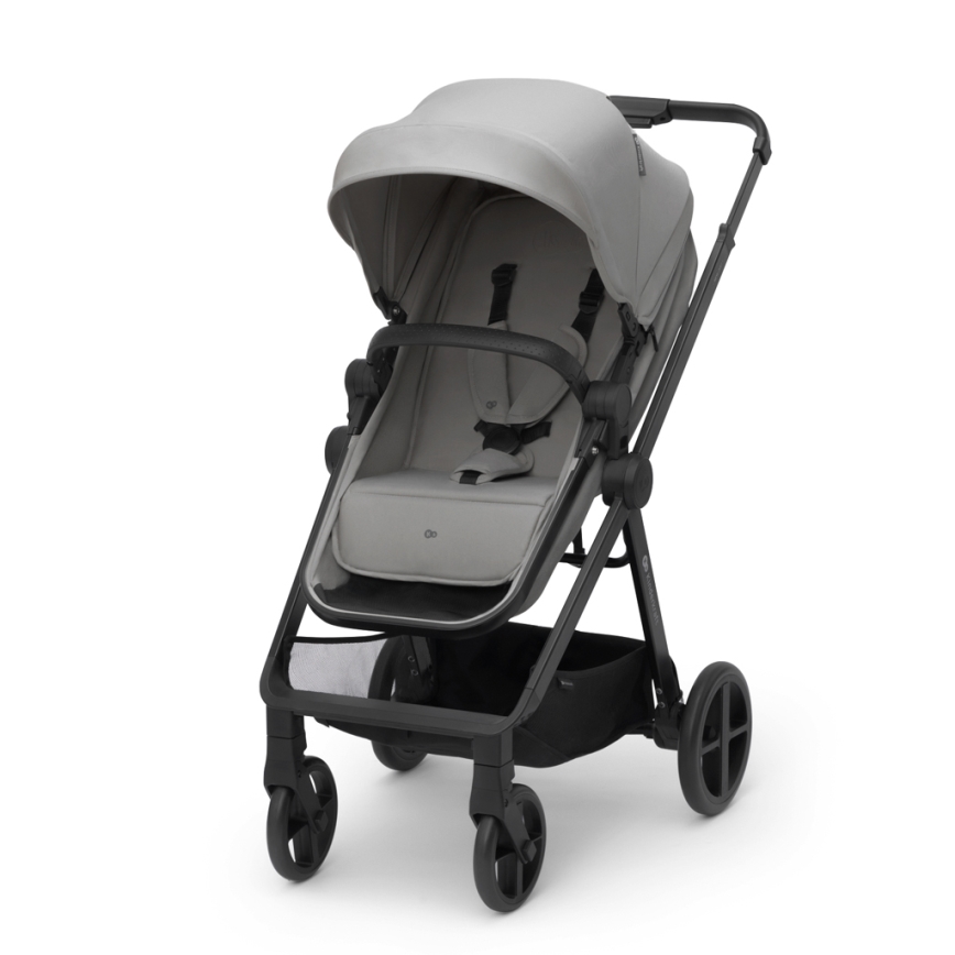 KINDERKRAFT - Kombinovana kolica 4u1 NEWLY Classic siva + auto-sedište MINK PRO sa ISOFIX bazom