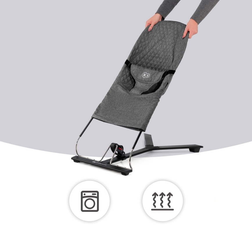 KINDERKRAFT - Ležaljka za bebe MIMI, siva