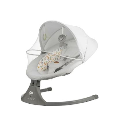KINDERKRAFT - Ljuljaška za bebe sa melodijom 2u1 LUMI svetlo siva