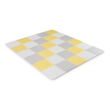 KINDERKRAFT - Penaste puzzle LUNO, 30 kom, siva/žuta