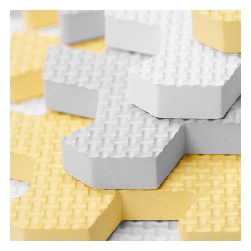 KINDERKRAFT - Penaste puzzle LUNO, 30 kom, siva/žuta