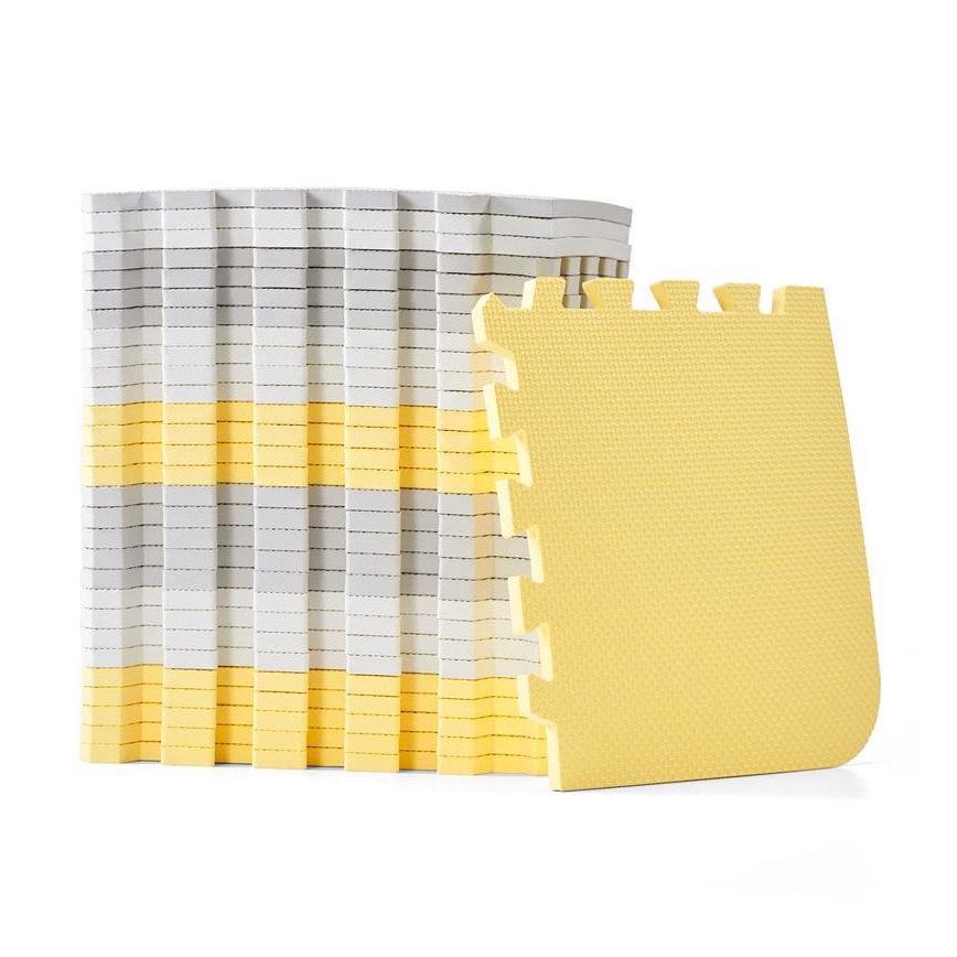 KINDERKRAFT - Penaste puzzle LUNO, 30 kom, siva/žuta