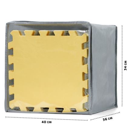 KINDERKRAFT - Penaste puzzle LUNO, 30 kom, siva/žuta