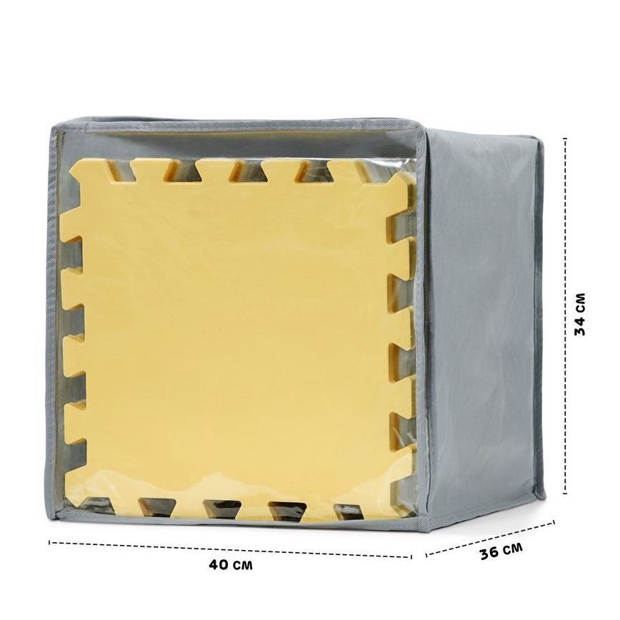 KINDERKRAFT - Penaste puzzle LUNO, 30 kom, siva/žuta