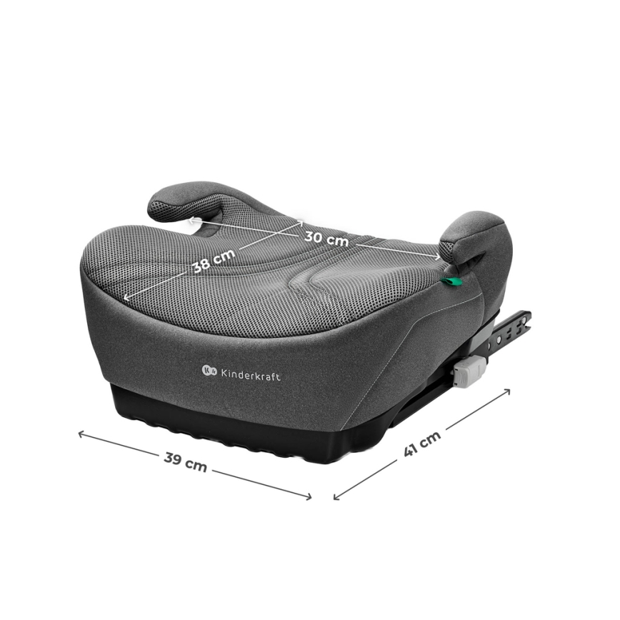 KINDERKRAFT - Podižno sedište za auto I-BOOST 2 PRO i-Size 125–150 cm sivo