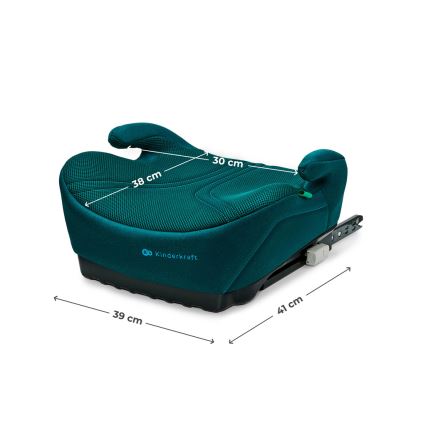 KINDERKRAFT - Povećalo za auto I-BOOST 2 PRO i-Size 125–150 cm tirkizna