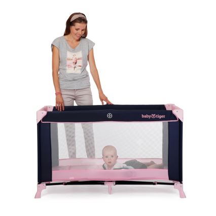 KINDERKRAFT - Putni krevetac Baby Tiger VIKI roze