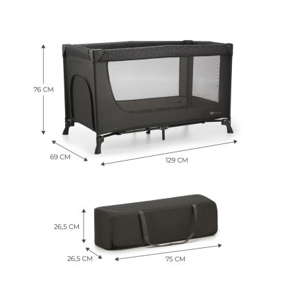 KINDERKRAFT - Putni krevetac JOY siv